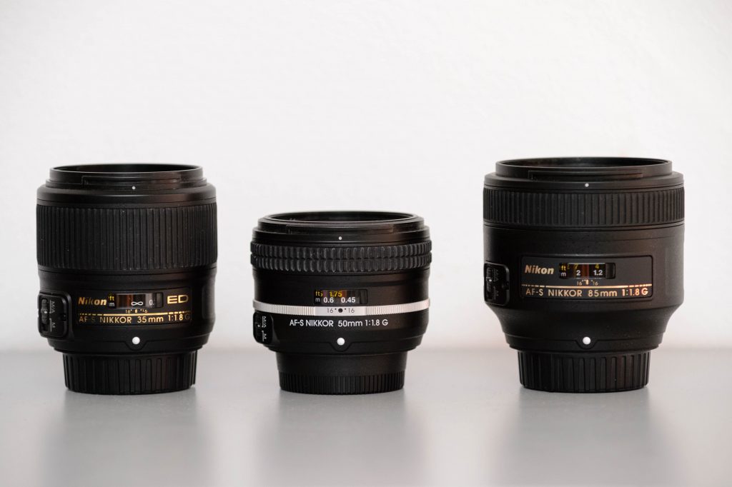 Nikon 35mm 50mm 85mm